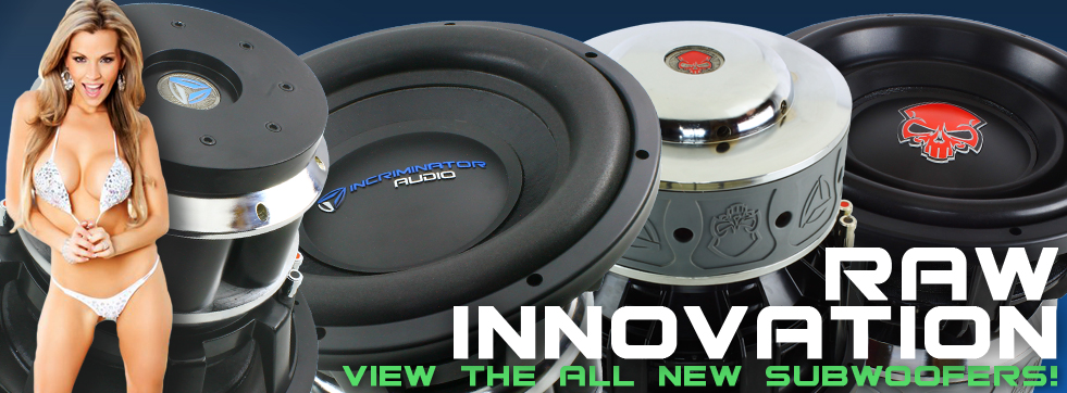 The All New Incriminator Audio Subwoofer Lineup